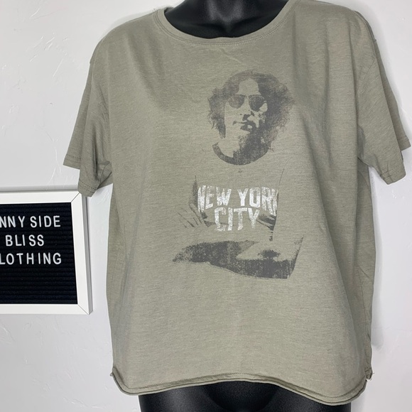 Brisco Brands Green Crew Neck Short Sleeve Shirt Size Large - Picture 2 of 7